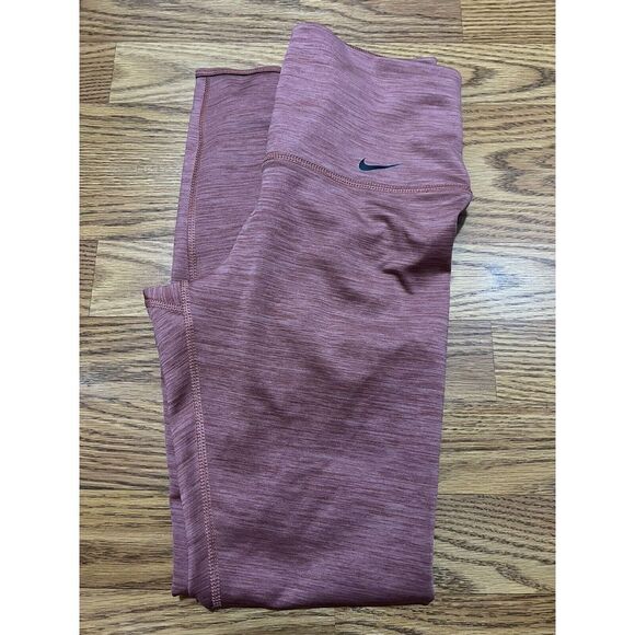Women's NIKE Leg Cut Out TIGHT‎ FIT LEGGINGS Pink XS - Picture 1 of 10